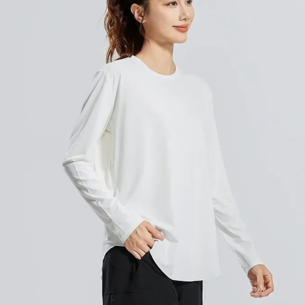 Yoga Shirt O-neck Long Sleeve 217