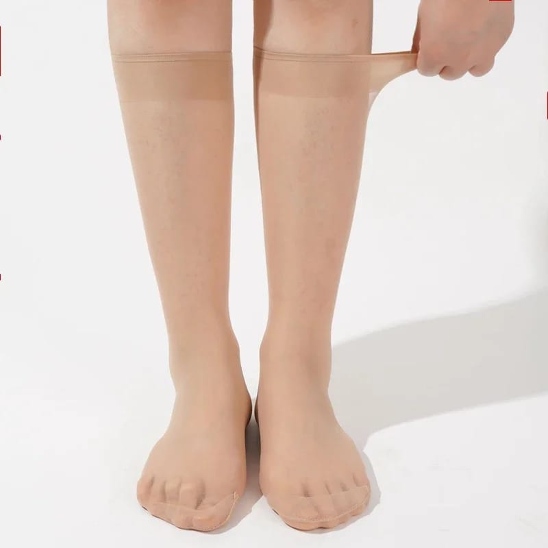 Knee-High Opaque and Plain Socks