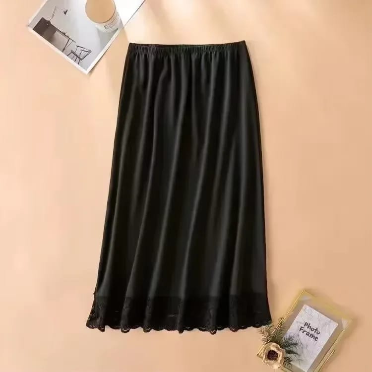 Underskirt satin fabric With Lace