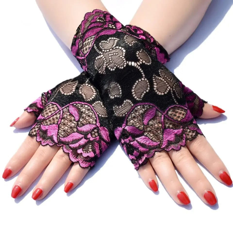 Lace kafi gloves 2 color