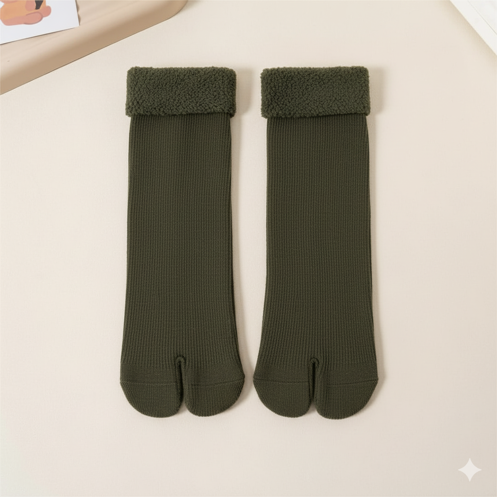 Winter Cotton Split Toe Socks Warm