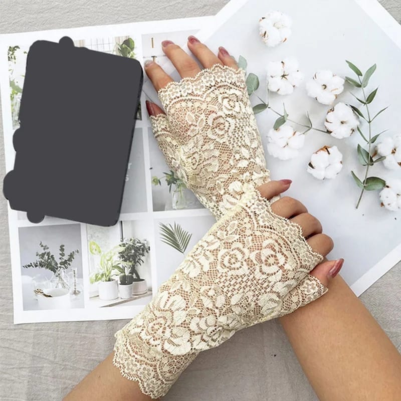 Lace kafi gloves