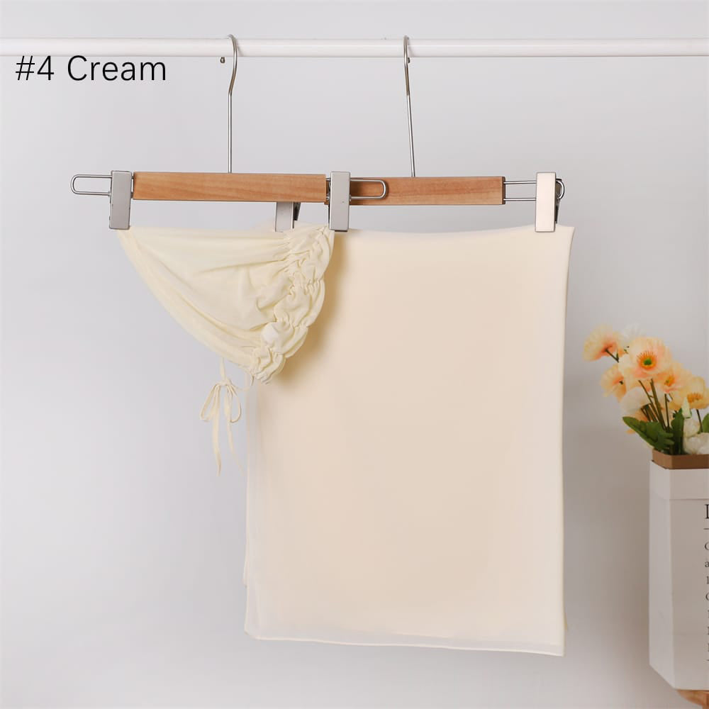 Chiffon veil with aTulle bandana