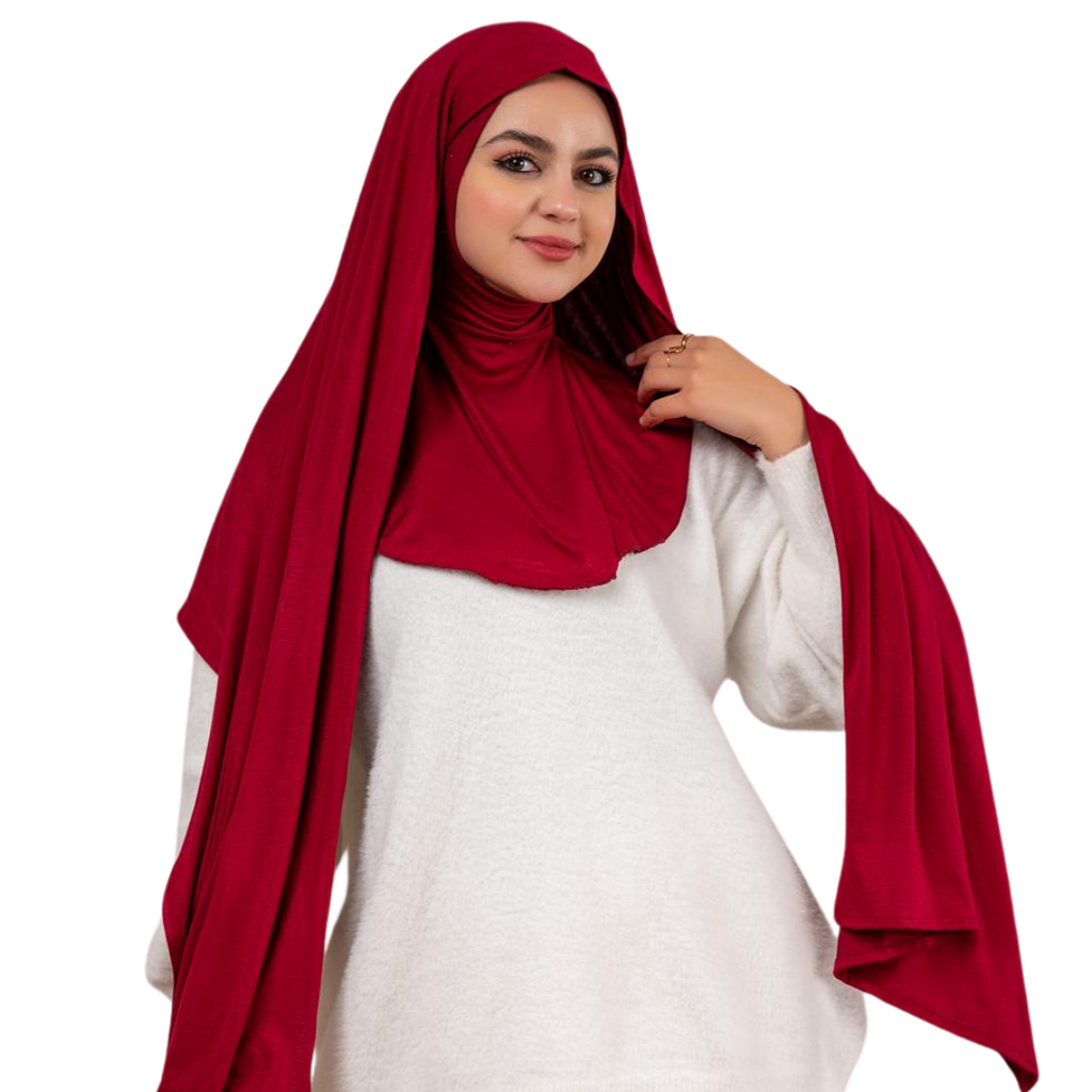jersey hijab with neck bandana