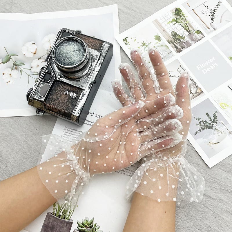 Dot Tulle Gloves