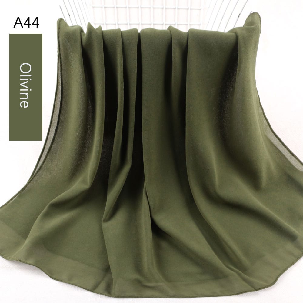 Plain Chiffon Crepe Hijab
