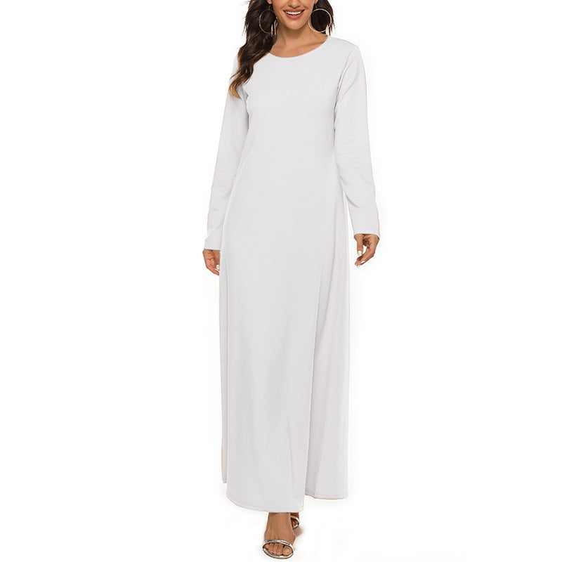 Basic Dress C Y material  With sleeves
