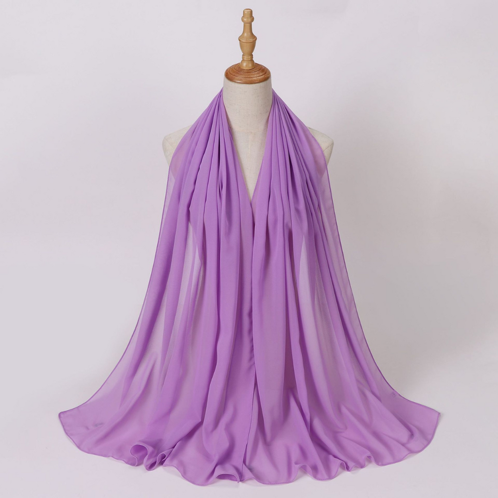 Chiffon veil with a healthy bandana