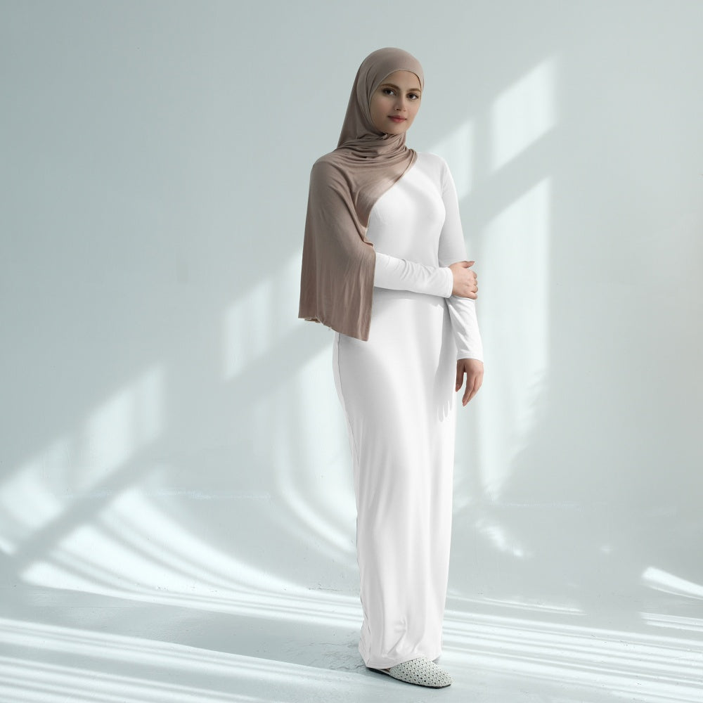Basic Dress with sleeves Cotton material