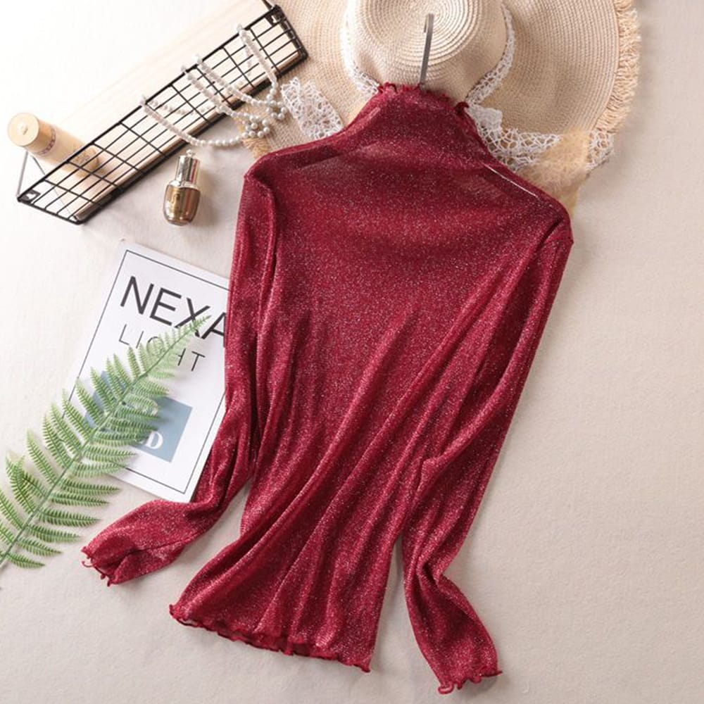 Top Silver High neck