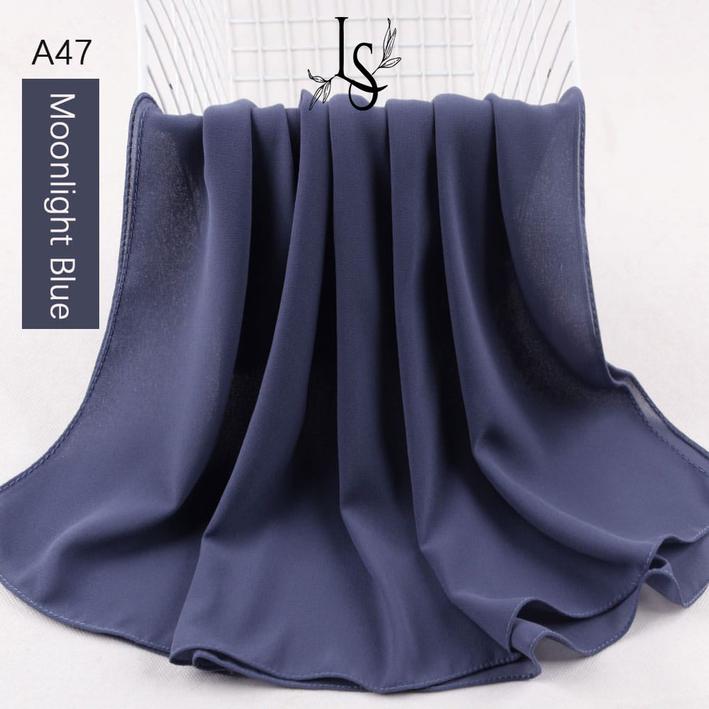 Plain Chiffon Crepe Hijab