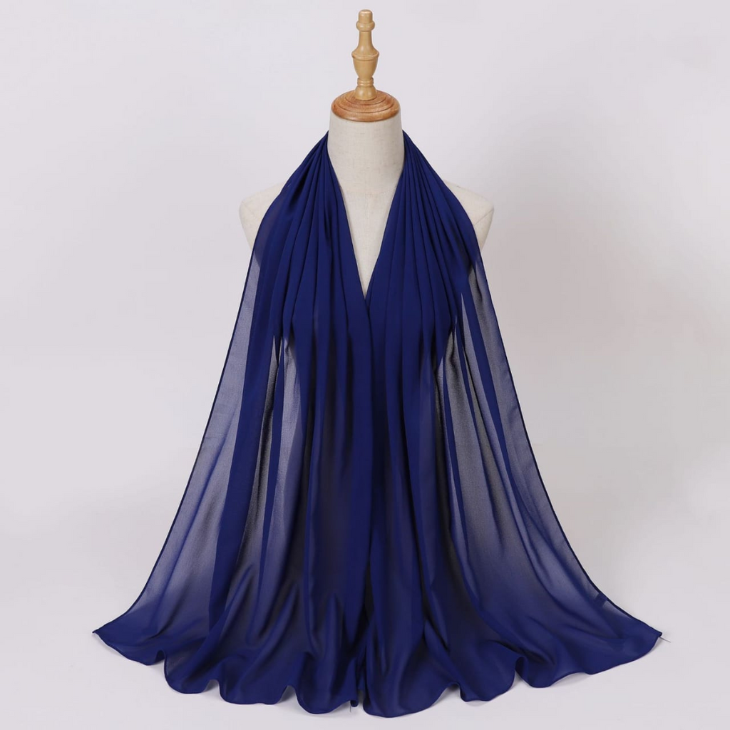 Chiffon veil with a healthy bandana