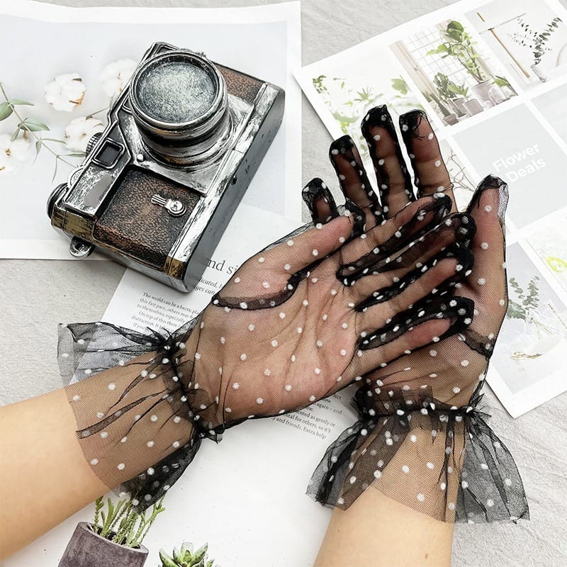 Dot Tulle Gloves