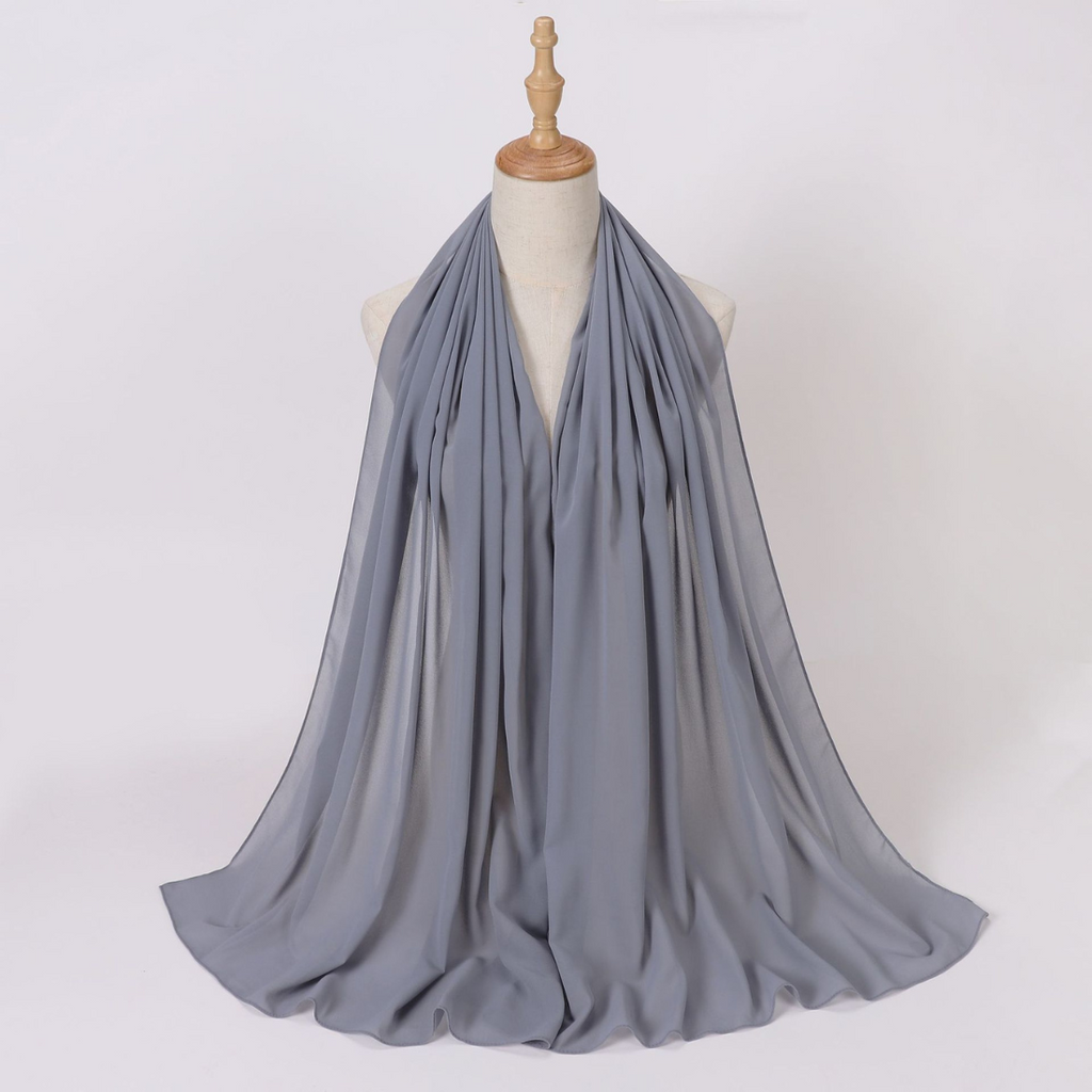 Chiffon veil with a healthy bandana