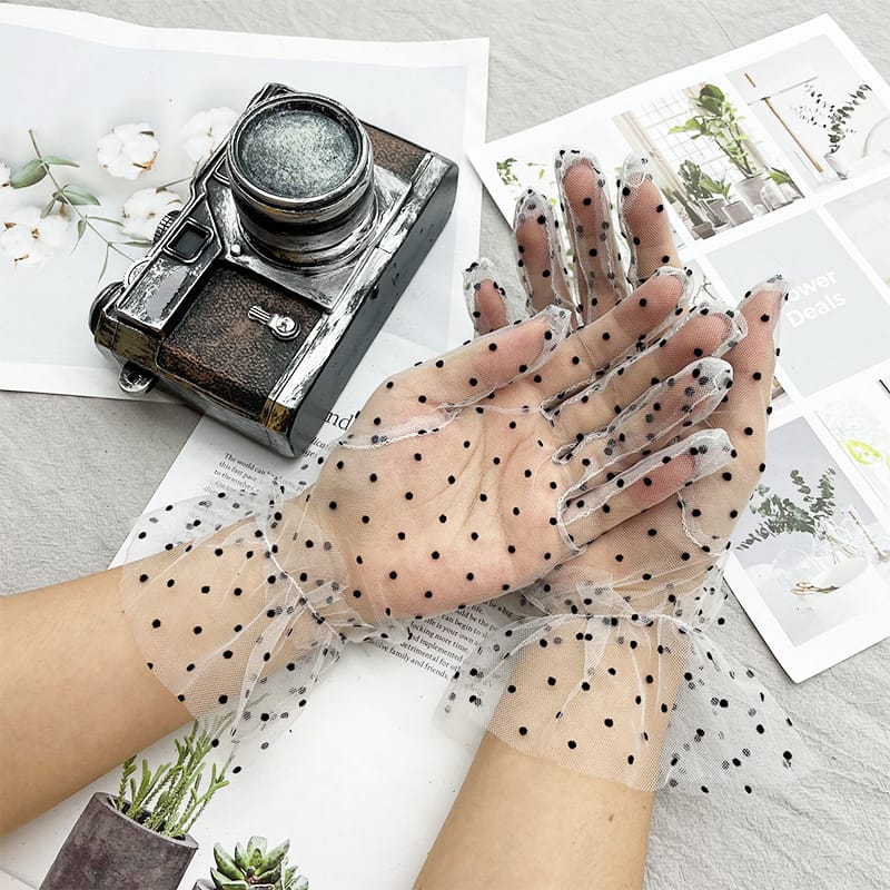 Dot Tulle Gloves