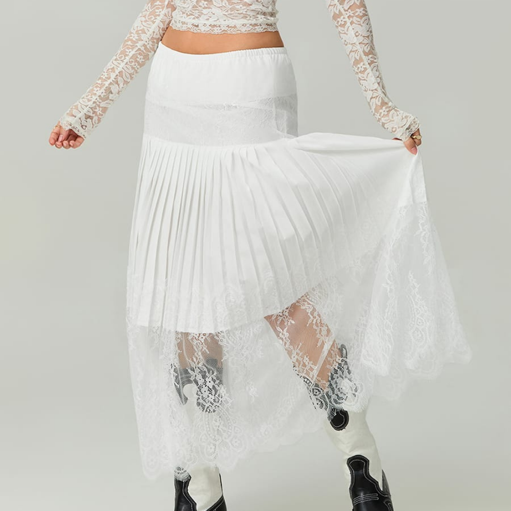 Long Plissé skirt