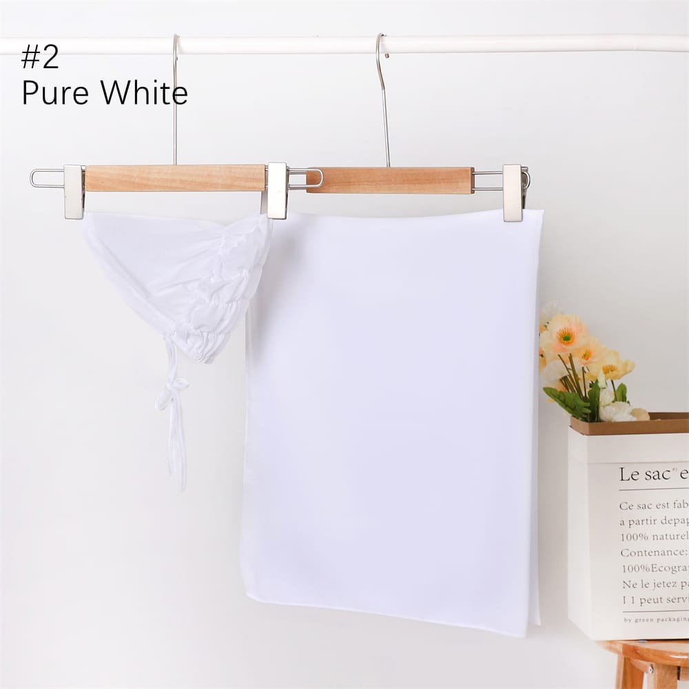 Chiffon veil with aTulle bandana