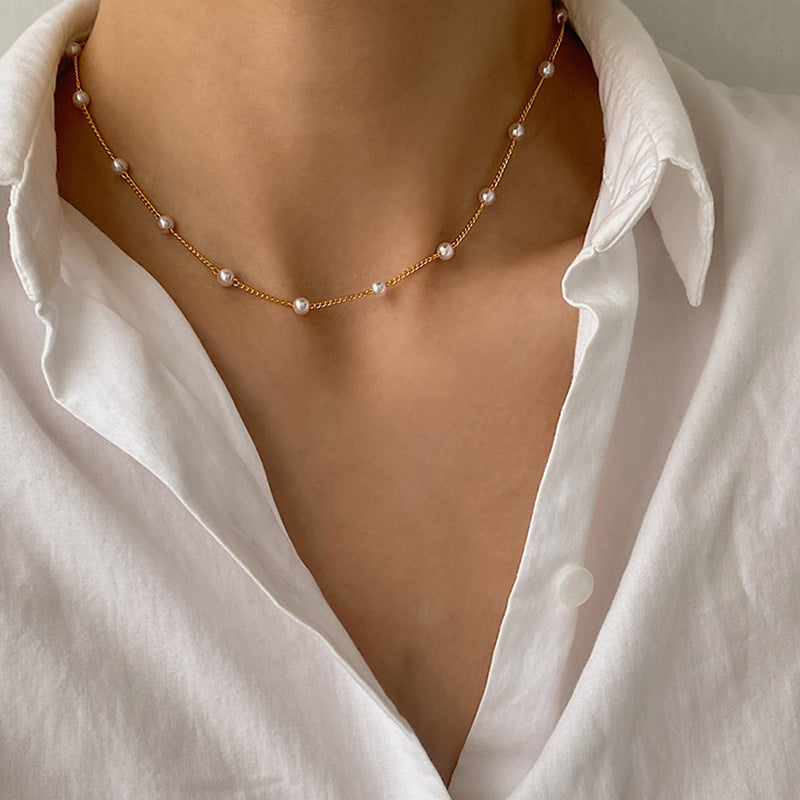 Elegant Pearl Chokers