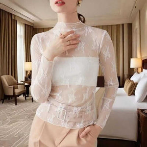 Elegant Floral French Lace Top