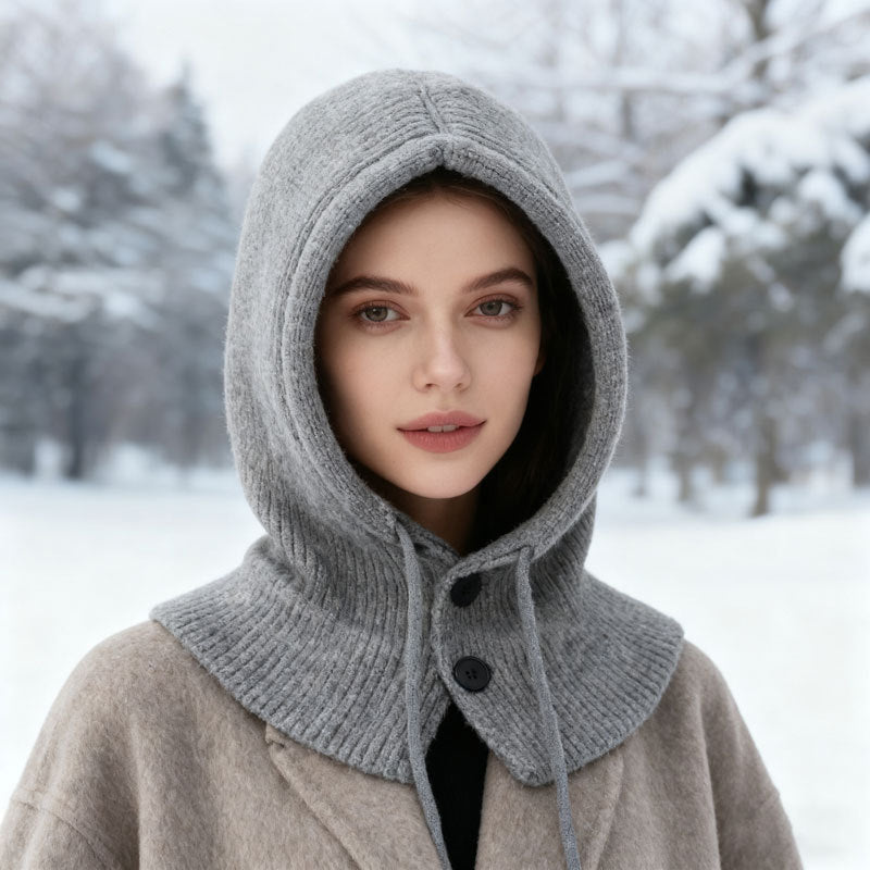Premium Knitted Balaclava Hood Scarf