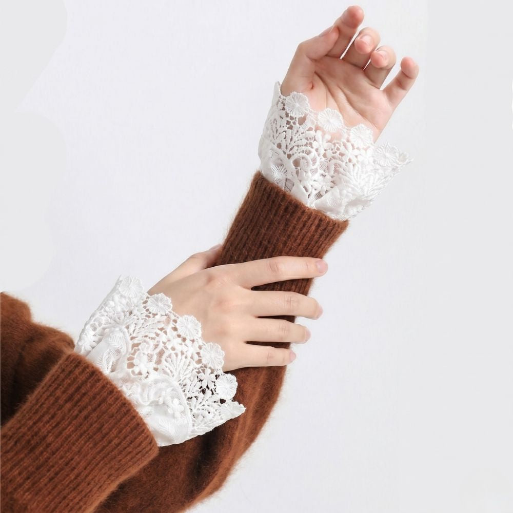 Luxury Guipure Lace Sleeve Cuffs 35