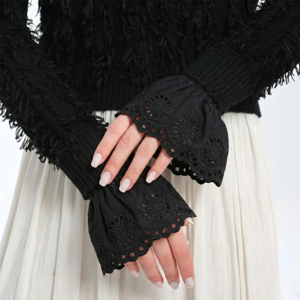 Luxury Spanish Guipure Lace Sleeve Cuffs