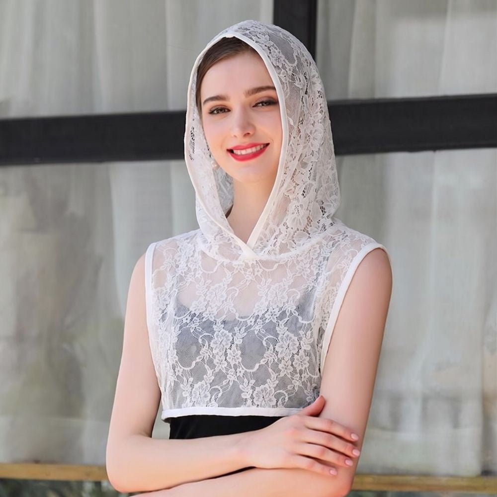 Premium 2-in-1 Lace Hijab Extension & Dickey Collar