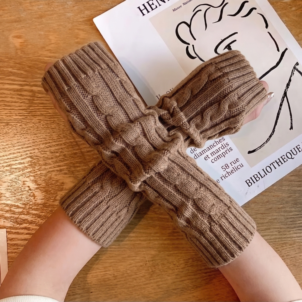 Premium Cable Knit Arm Warmers