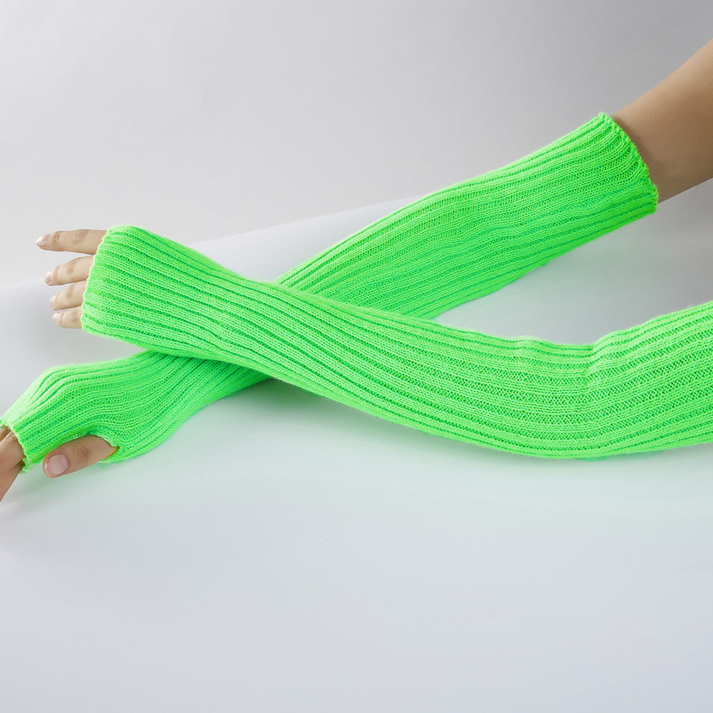 Premium Long Ribbed Knit Arm Warmers