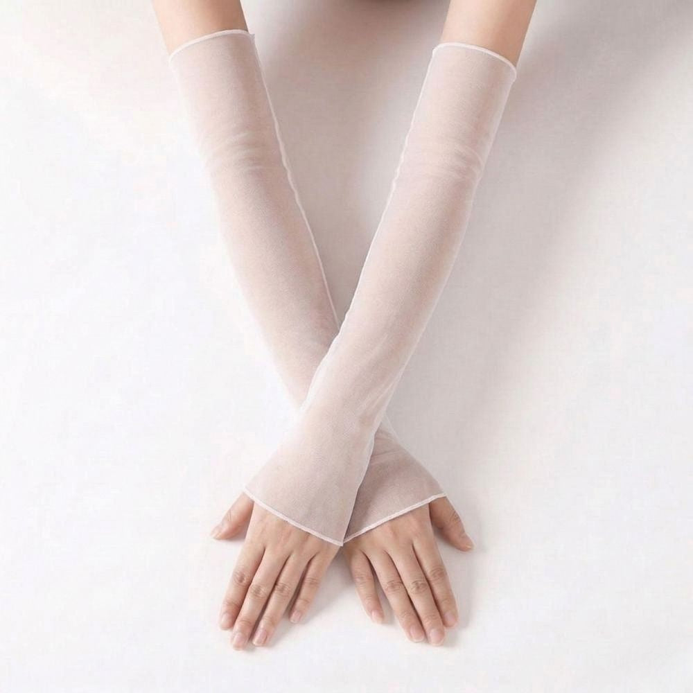 Classic Plain Nylon Tulle Sleeves