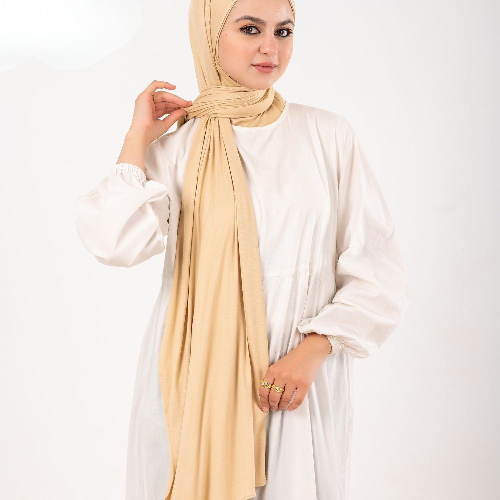Plain Pure Cotton Jersey Hijab