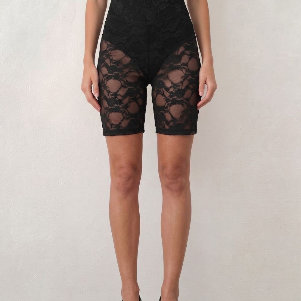 Premium Lace Safety Long Shorts