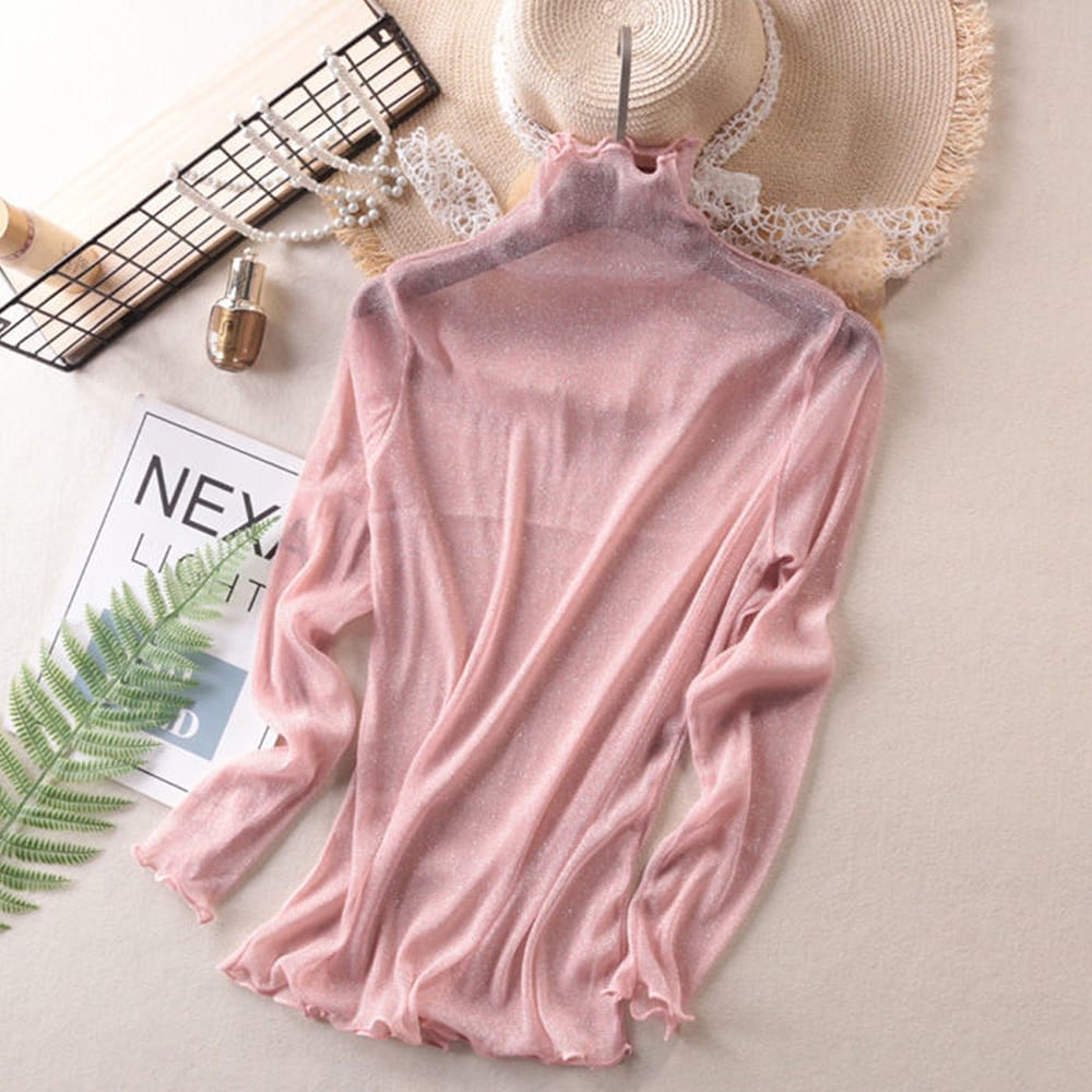 Top Silver High neck