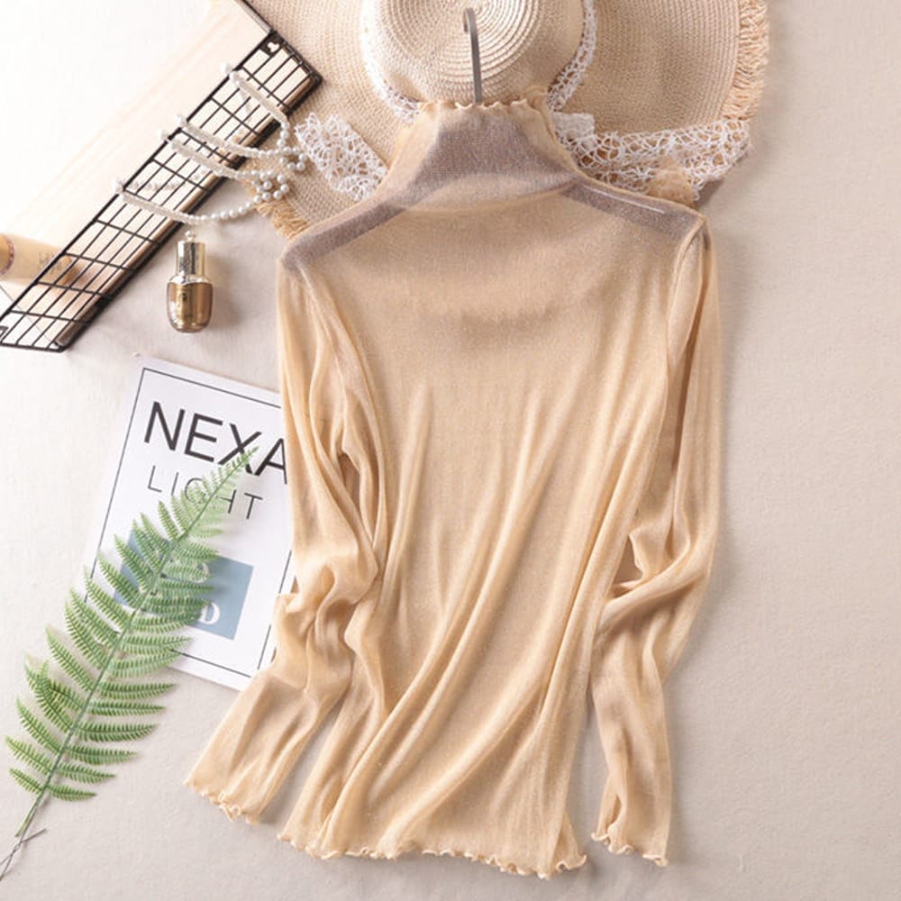 Top Silver High neck