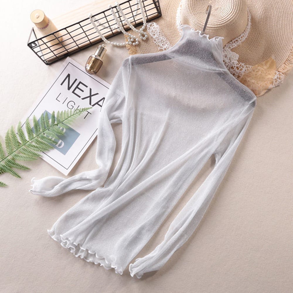 Top Silver High neck