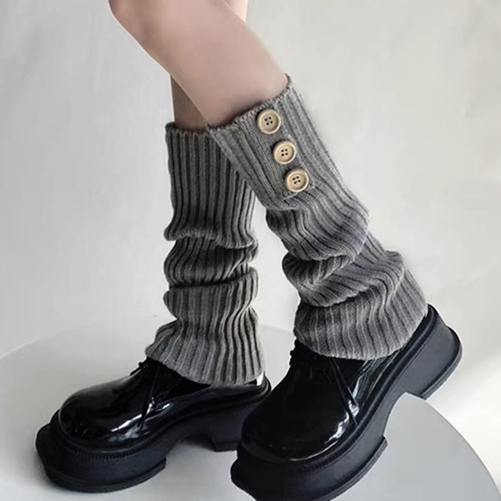 buttons Leg Warmer