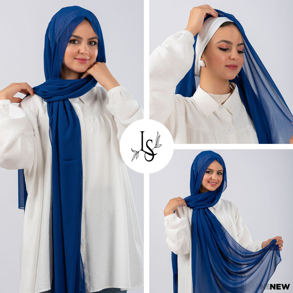 Chiffon veil with a healthy bandana