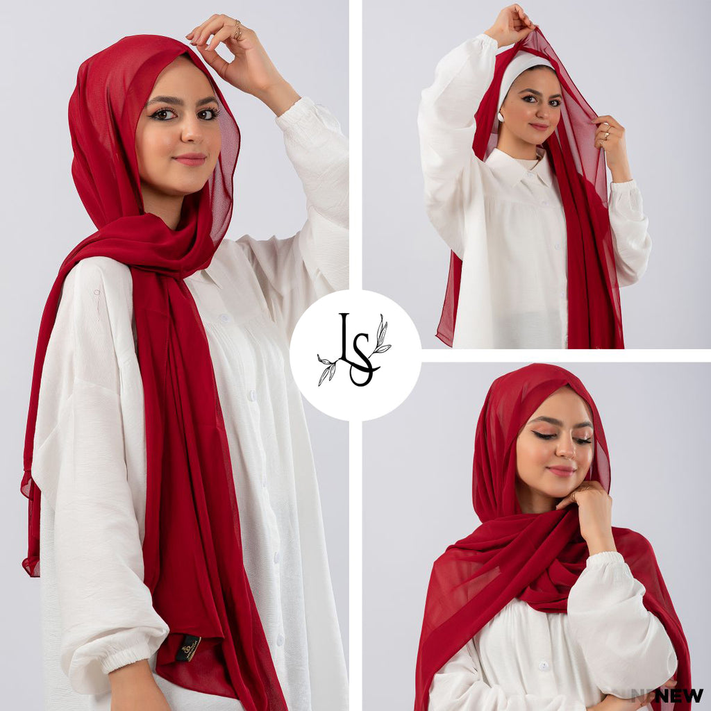 Chiffon veil with a healthy bandana